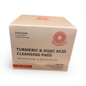 Paradream Turmeric Kojic Acid Cleansing Pads Brightening Exfoliating 50 Count‎